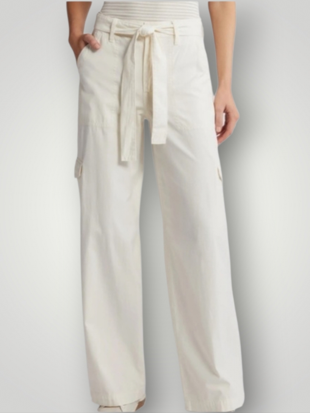 Madewell Griff‎ Superwide Leg Cargo Pants 30 Cream Coastal Grandmother Quiet